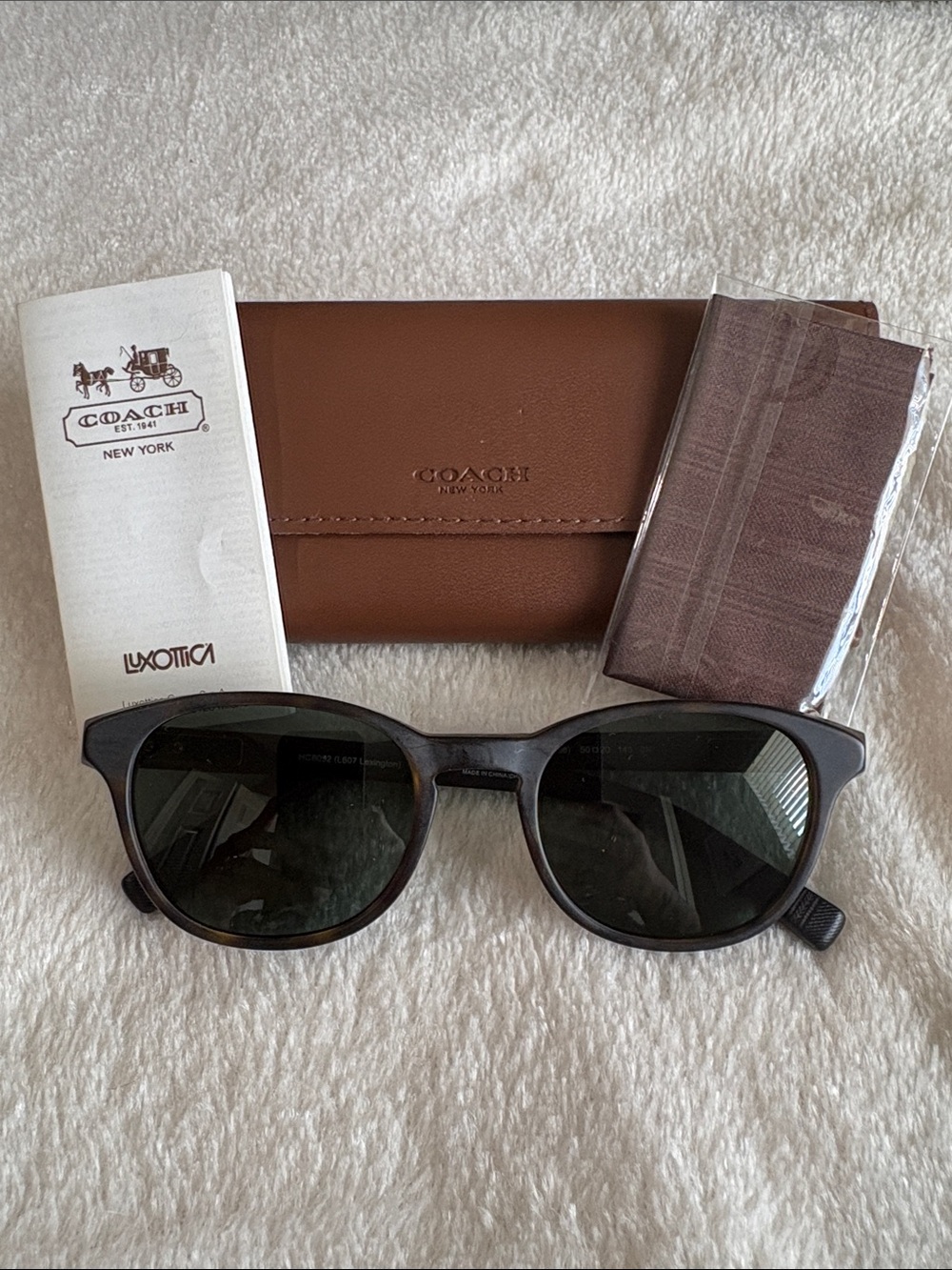Coach Women’s Dark Tortoise Matte Sunglasses